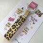 Personalised Leopard Print Glitter Stick Keyring, thumbnail 4 of 4