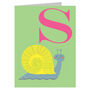 Mini S For Snail Card, thumbnail 2 of 5