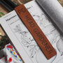 Personalised Head Gardener Leather / Recycled Book Mark, thumbnail 1 of 6