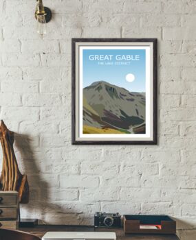 Great Gable Lake District Peak Art Print, 3 of 4