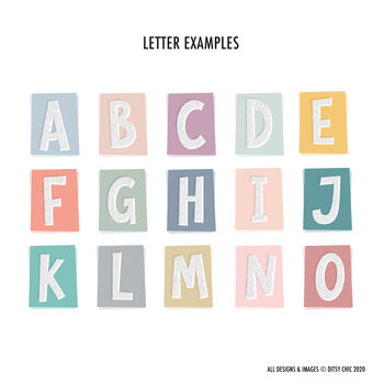 Personalised Retro Letter Name Print, 10 of 11