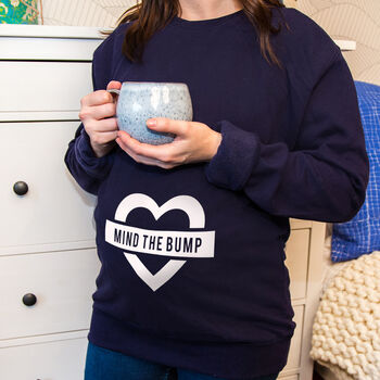 'Mind The Bump' Mum To Be Sweatshirt Jumper, 2 of 7