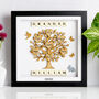 Gift For Grandad Personalised Wooden Grandchildren Family Tree Frame, thumbnail 6 of 9