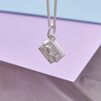 Personalised Present Solid Silver Charm, 6 of 10