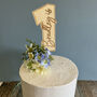 Personalised Wooden Number One Cake Topper 1st Birthday, thumbnail 1 of 4