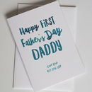 personalised first father's day card by sweetlove press ...