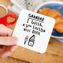 'Grandad I Wish You Lived Next Door' Coaster, thumbnail 1 of 11