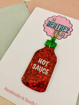 Hot Sauce Christmas Tree Decoration / Gift For Foodie / Chilli Lover Present / Novelty Festive Decoration, 4 of 6