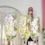 Personalised Hand Painted Champagne Flute – Bridesmaid Gift With Wedding Bouquet And Name, thumbnail 6 of 9