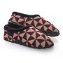 Ronnie Burgundy Geometric Pattern Mens Slippers Indoor/Garden Shoes, thumbnail 2 of 10