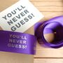 'You'll Never Guess!' Purple Ribbon, thumbnail 3 of 3