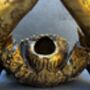 Drunken Crab Wine Bottle Holder Aged Gold Freestanding, thumbnail 11 of 12