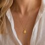 Gold North Star Teardrop Necklace Celestial Star, thumbnail 3 of 5