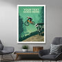 Personalised Mountain Bike Jump Print, thumbnail 3 of 7