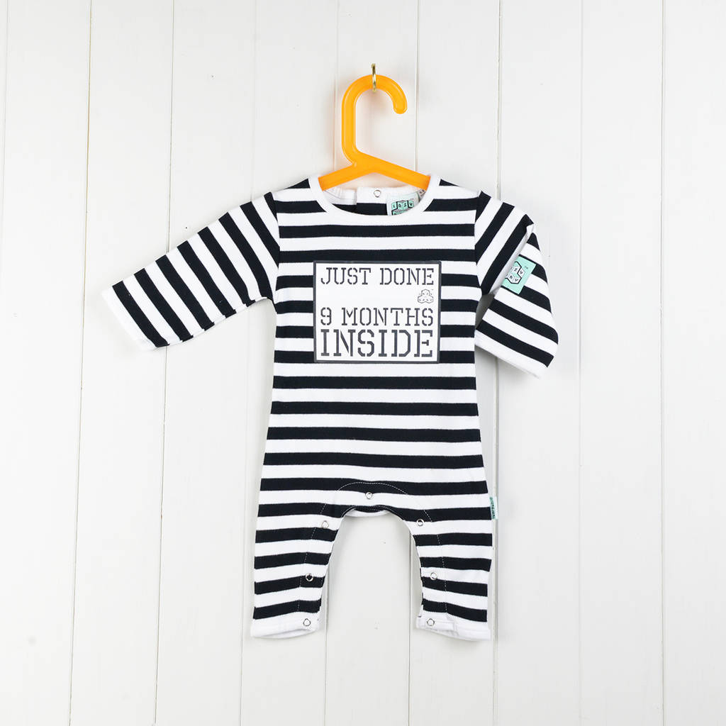 Organic Cotton Nine Months Inside Baby Grow By Home Glory