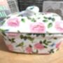 Lidded Butterdish In Exotic Bird Of Paradise Design, thumbnail 9 of 12