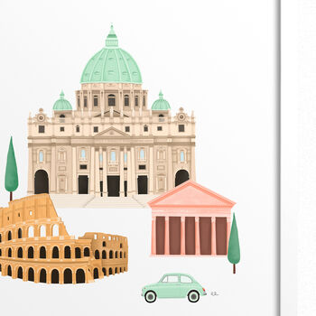 Personalised Rome City Print, 3 of 6