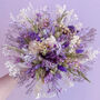 Purple And Green Dried Flower Bouquet, thumbnail 1 of 8