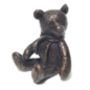 ‘Monty’ Solid Bronze Miniature Teddy Bear In Gift Box, thumbnail 1 of 5