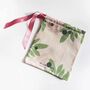 Pink/Green Mistletoe Organic Cotton Christmas Pouch, thumbnail 3 of 7