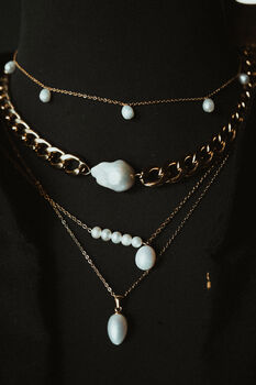 'Kalinaw' Pure Floating Rice Pearls Necklace, 9 of 11
