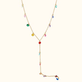 Waterproof Y Shaped Gold Plated Stainless Necklace, 3 of 3