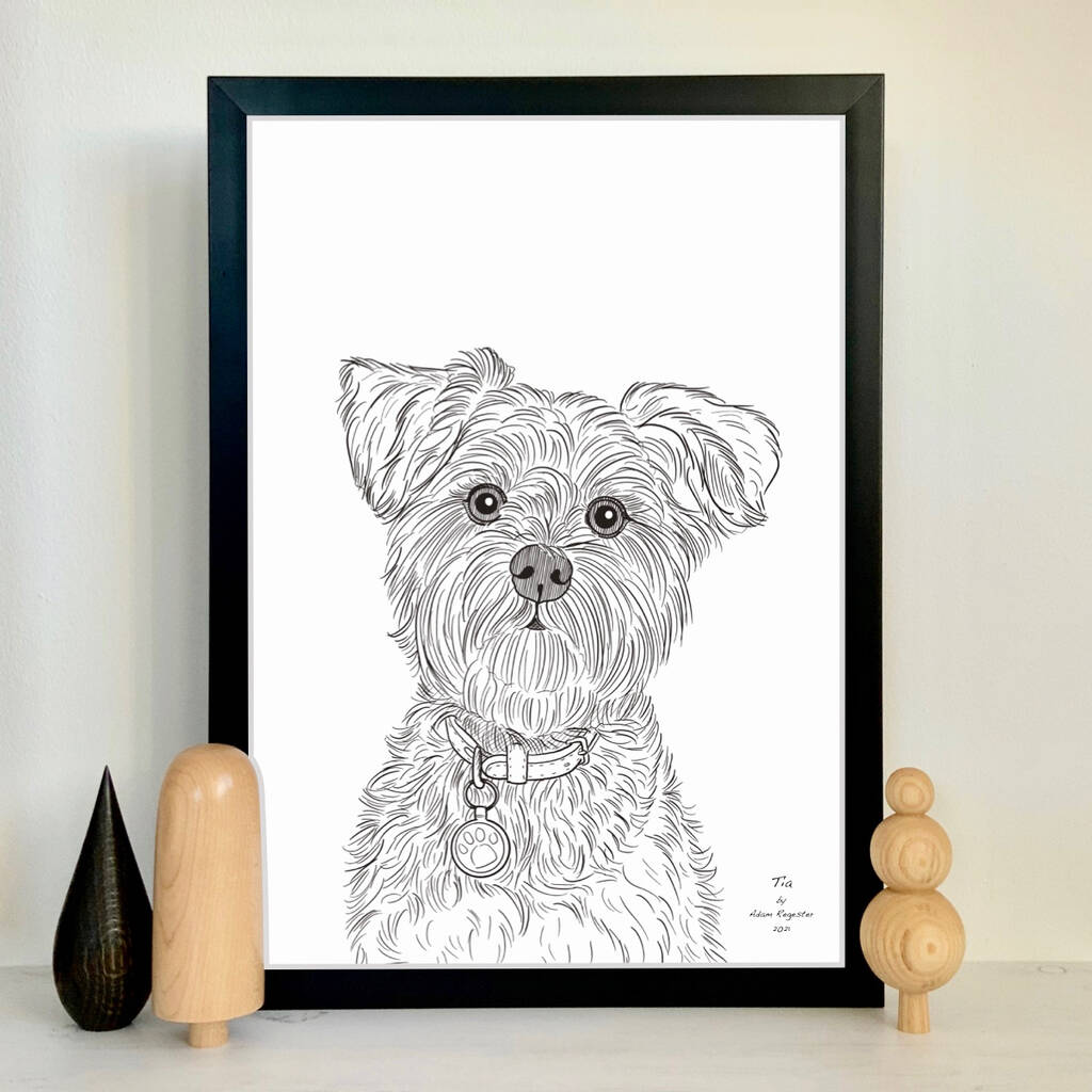 Personalised Pet Portrait Line Drawings, 1 of 11