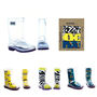 Squelch Transparent Wellies And Three Sock Set Dogs, thumbnail 1 of 6