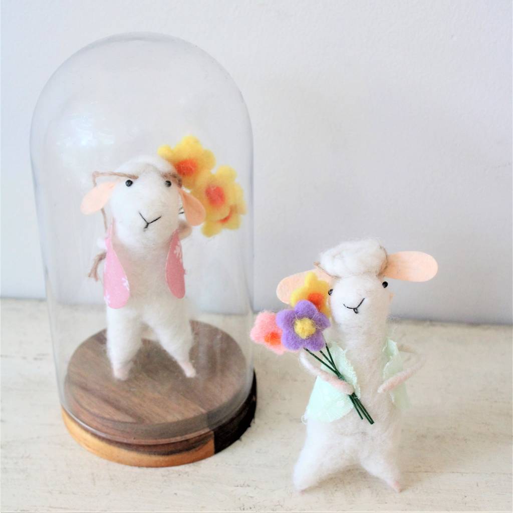 Felt Lamb Decoration By Ella James