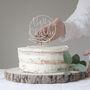 Personalised Floral Wedding Cake Topper, thumbnail 2 of 5