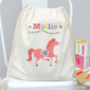 Personalised Circus Cotton Nursery Bag, thumbnail 3 of 9