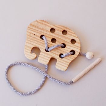 Wooden Animal Lacing Toys, 2 of 4