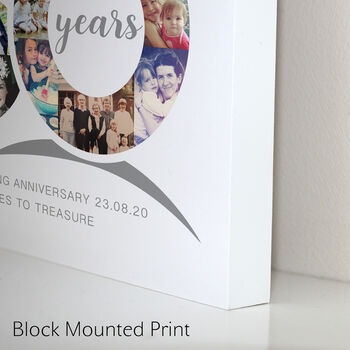 Personalised Ruby Wedding Anniversary Collage, 8 of 11