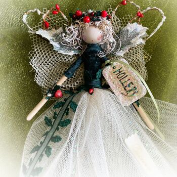 Personalised Christmas Holly Berry Fairy, 9 of 12