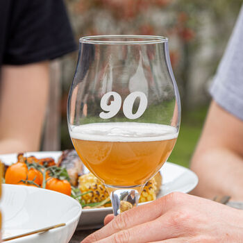 Personalised Beer Glass Range 90th Birthday, 6 of 6