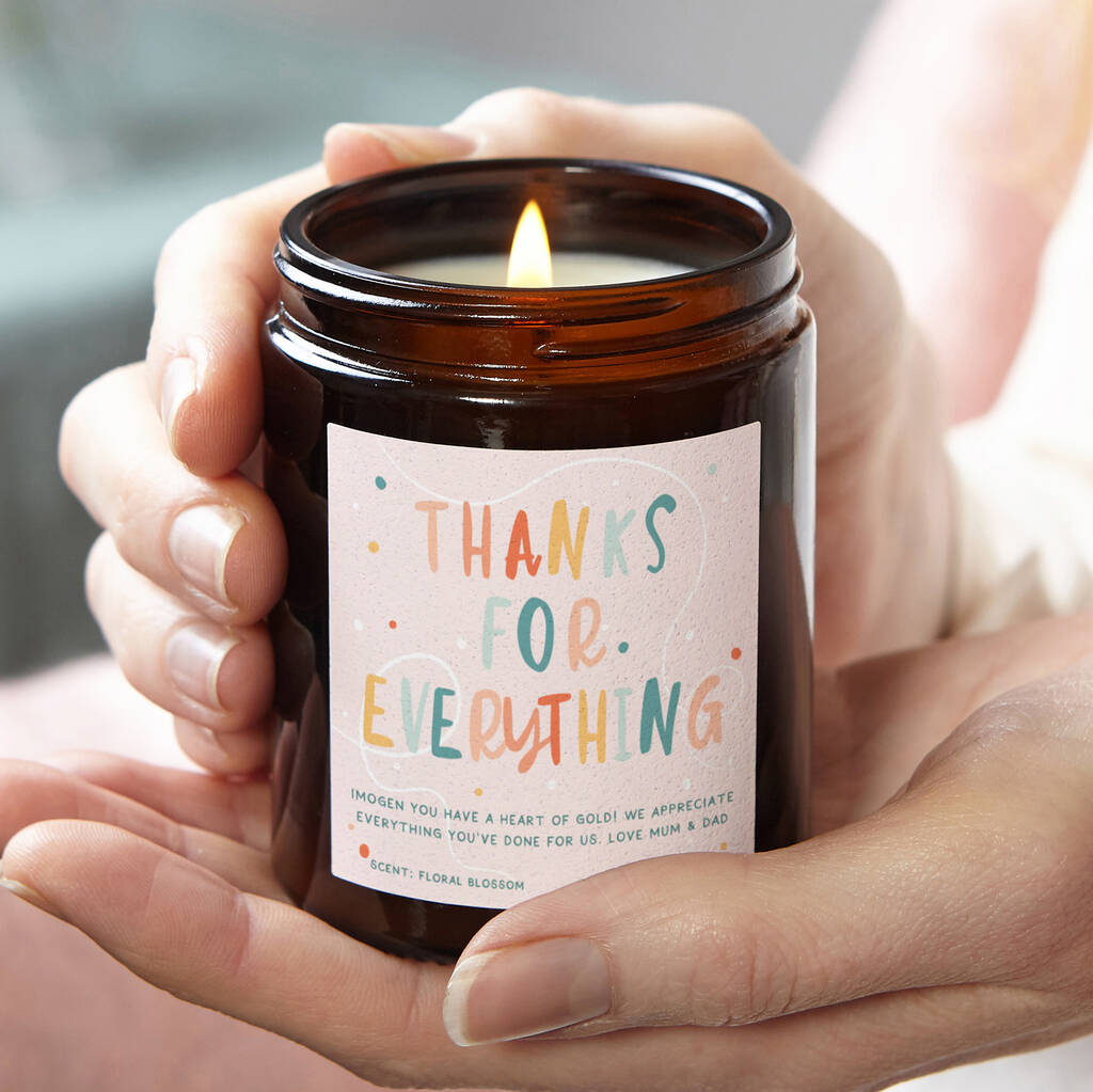 Thank You Gift Scented Candle, 1 of 11