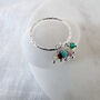 Gemstone Cluster Detail Sterling Silver Ring, thumbnail 1 of 8