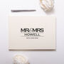 Personalised Wedding Linen Guest Book Couple Surname, thumbnail 3 of 11