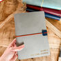 Vegan Leather Journal Cover | A5 Or A6 Personalised Refillable Notebook Holder, thumbnail 4 of 10