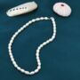 Genuine Freshwater Pearl Necklace In Sterling Silver, thumbnail 7 of 11