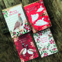 Festive Swan Bird Christmas Card Blank Inside, thumbnail 3 of 4
