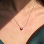 July 1ct Moissanite Crystal Sterling Silver Necklace, thumbnail 2 of 6
