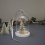Personalised Paper Christmas Tree Glass Dome Decoration, thumbnail 12 of 12