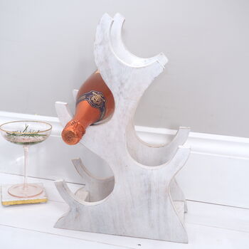 White Wooden Wine Rack, 2 of 3