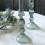Forest Green Ripple Candlestick Holder, thumbnail 2 of 2