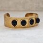 Black Agate Cuff Bangle, thumbnail 1 of 8