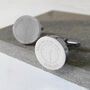 Personalised Circle Cufflinks A Moment In Time, thumbnail 3 of 5