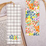 Bold Floral Bookmark With Coloured Tassel, thumbnail 2 of 3