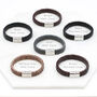 Men's Personalised Polished Clasp Message Bracelet, thumbnail 3 of 6