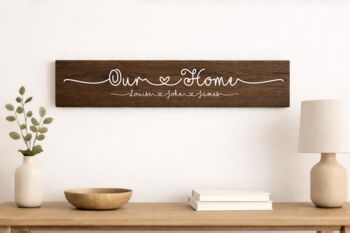 Our Home Family Wooden Sign, 5 of 5